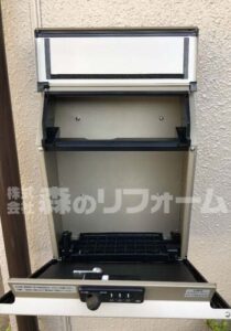 流山市ポスト取付施工後