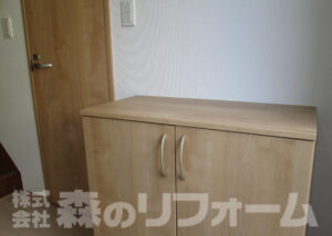 松戸市リフォーム工事下駄箱交換