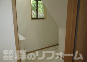 松戸市水まわりリフォーム洗面所クロスクッションフロア貼り替え